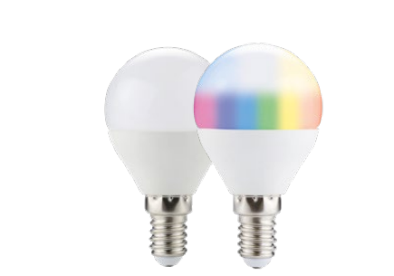 Lampadina LED SMART WIFI dimmerabile CCT RGB attacco E14 sfera 4.5W 300 lumen resa 23W 230V Lampadina LED SMART WIFI dimmerabile CCT RGB attacco E14 sfera 4.5W 300 lumen resa 23W 230V